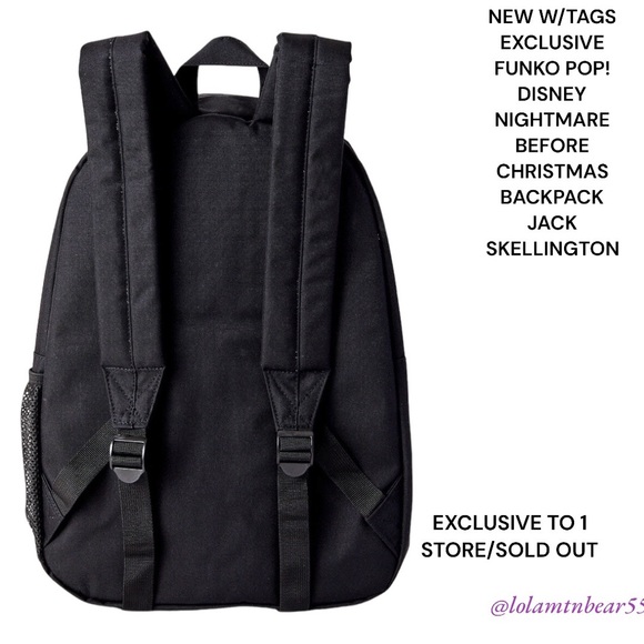 NWT EXCLUSIVE FUNKO POP! LICENSED DISNEY NIGHTMARE BEFORE CHRISTMAS BACKPACK - Picture 4 of 4